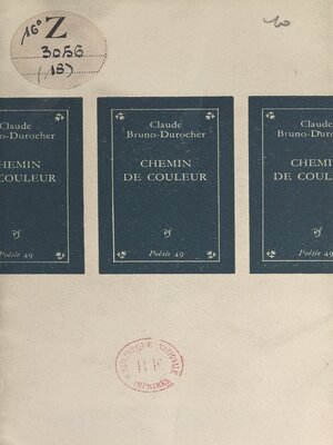 cover image of Chemin de couleur